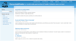 Desktop Screenshot of parrocchiadifeletto.info