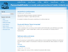 Tablet Screenshot of parrocchiadifeletto.info